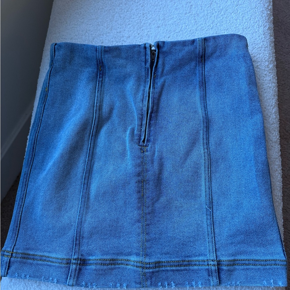 Denim Blue Skirt - Picture 2 of 3